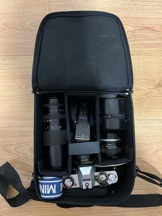 Cámara Minolta XD7 + Accesorios