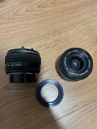 Cámara Minolta XD7 + Accesorios