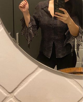 Camisa estampada puntos