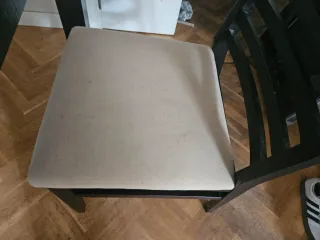 Mesa extensible de comedor maciza color wengue