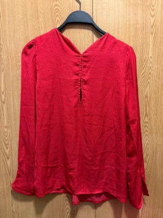 Blusa Zara Roja Talla XS