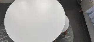 Mesa y 2 Sillas Infantiles Blancas