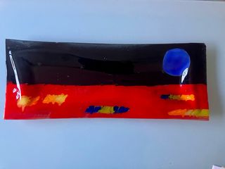 Plato de vidrio soplado LaFiore