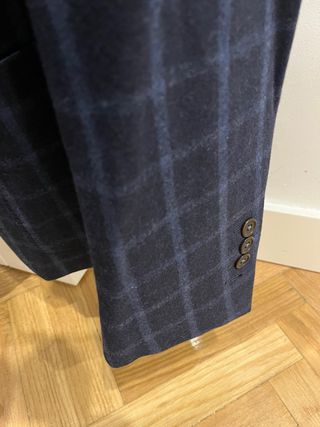 Blazer Purificacion Garcia cuadros azul Talla 52