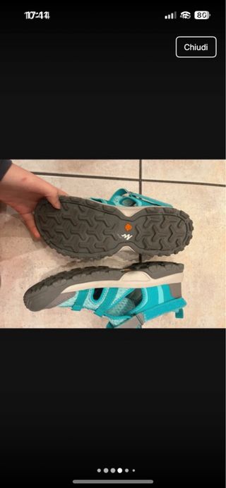 Sandali sportivi/trekking grigio/blu