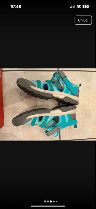 Sandali sportivi/trekking grigio/blu