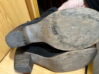 Botines negros piel hebillas T.40