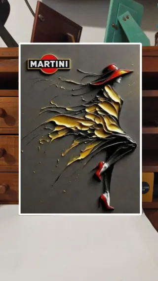 Poster A3 Martini Donna