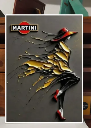 Poster A3 Martini Donna