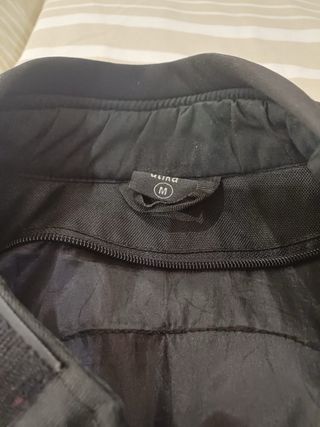 Chaqueta Moto Hombre Negra/Gris