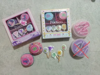 Set de pastelería infantil hadas y búhos