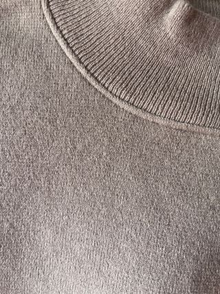 Top corto Zara beige cuello alto talla S