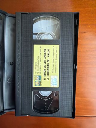 El Señor de los Anillos VHS (Español)