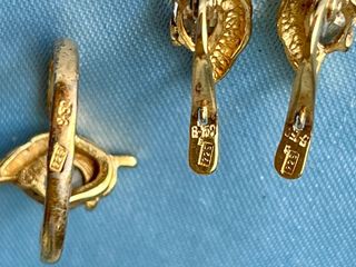 Conjunto Anillo y Pendientes Chapados Oro