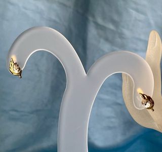 Conjunto Anillo y Pendientes Chapados Oro