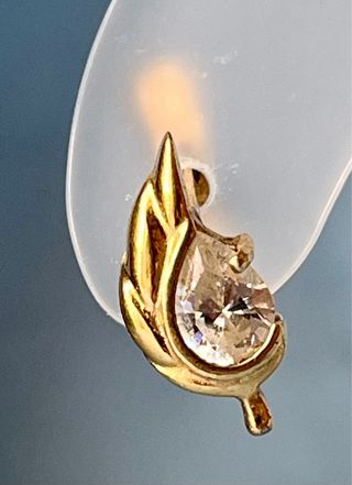 Conjunto Anillo y Pendientes Chapados Oro