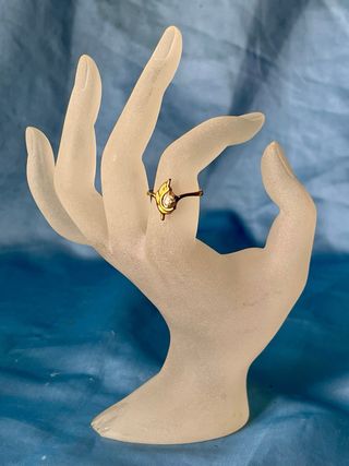 Conjunto Anillo y Pendientes Chapados Oro