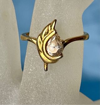 Conjunto Anillo y Pendientes Chapados Oro