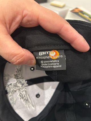 Cappello Metallica concerto 2008 official merchand
