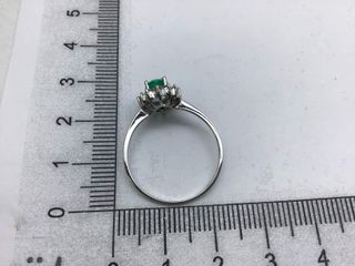 anillo oro 18k con piedra con circonita