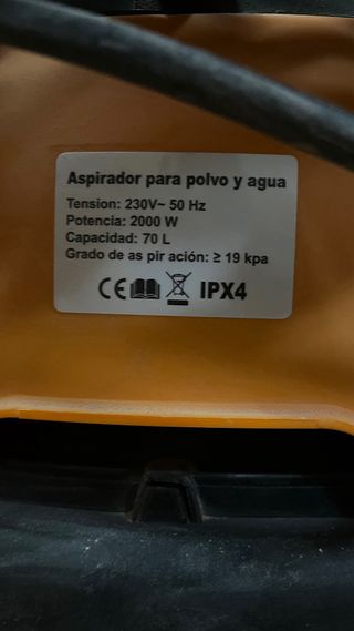 Aspirador Industrial AYERBE 2000W 2 Motores
