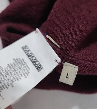 Napapijri/ Jersey escote redondo 100% lana merino