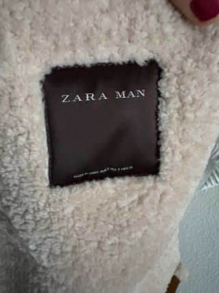 Abrigo Zara forrado de borreguito