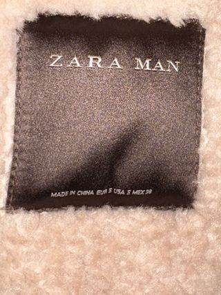 Abrigo Zara forrado de borreguito
