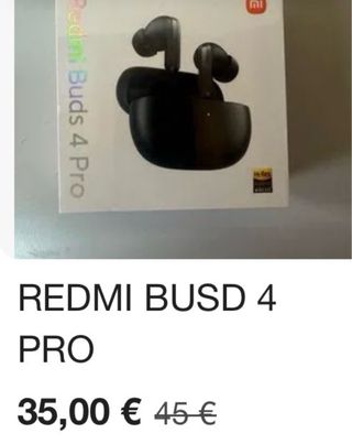 Xiaomi Redmi Buds 4 Pro Auriculares Inalámbricos
