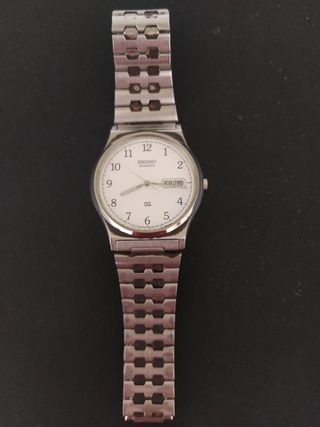 RELOJ SEIKO QUARTZ UNISEX STEEL WATER RESIST