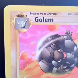 Carta Pokémon Golem 1ª edición