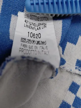 Túnica/Mini Vestido XL Estampado Azul y Blanco