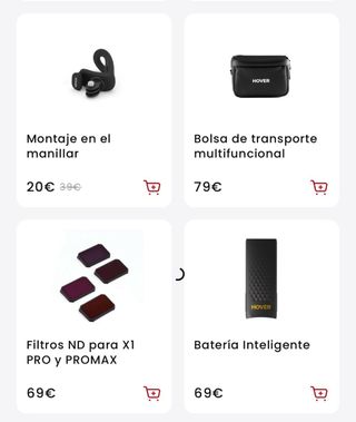 Accesorios Drone HOVERAIR X1 PROMAX