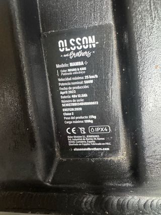 Patinete Olson and brothers Mamba +