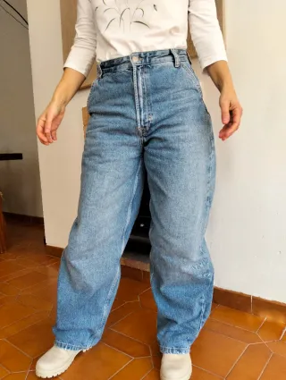 Vaqueros Baggy Bershka Azules