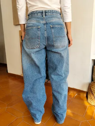 Vaqueros Baggy Bershka Azules