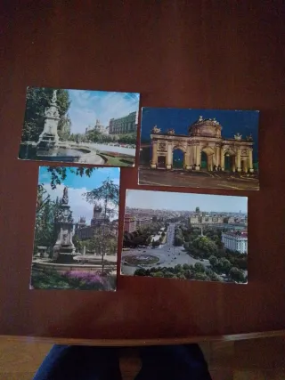 Lote 4 Postales Madrid Antiguas Circuladas