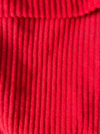 Top SHEIN rojo manga larga XS