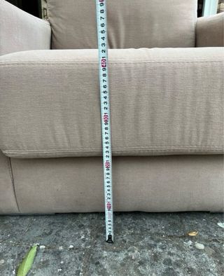 Butaca beige de tela