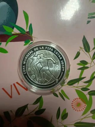 Moneda FIFA World Cup Qatar 2022 10€ Plata
