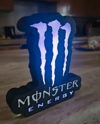 Lampada LED Monster Energy
