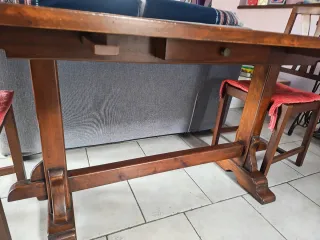 Tavolo Arte Povera Legno Massello