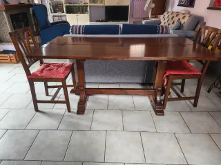 Tavolo Arte Povera Legno Massello