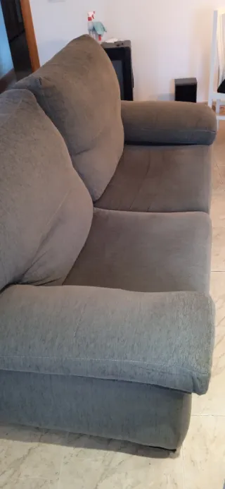 Sofá de 3 plazas en tela