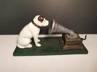 Figura Nipper de Hierro Fundido