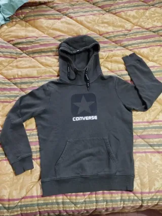 Felpa Converse con cappuccio grigia
