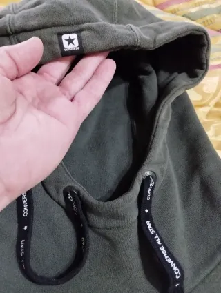 Felpa Converse con cappuccio grigia