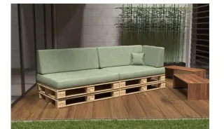Cojines Sofá Palets Europalets Verde 6 Piezas