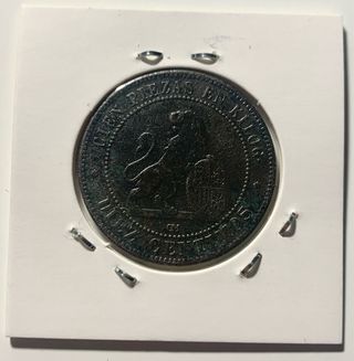 10 céntimos del gobierno provisional de 1870