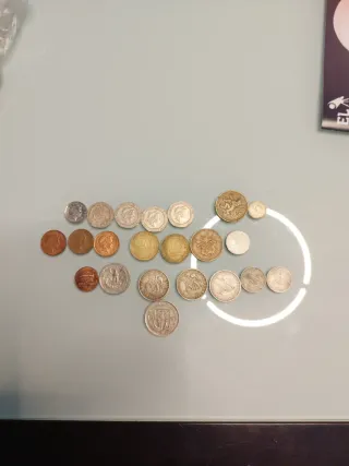 Lote monedas extranjeras